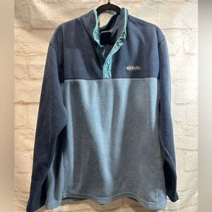 Columbia men’s fleece pull‎ over XXL blue
